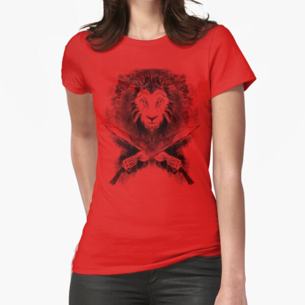 Lion Heart (black) Fitted T-Shirt