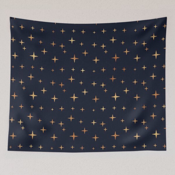 Item preview, Navy Blue & Gold Stars  designed and sold by DirtyAngelFace Shop.