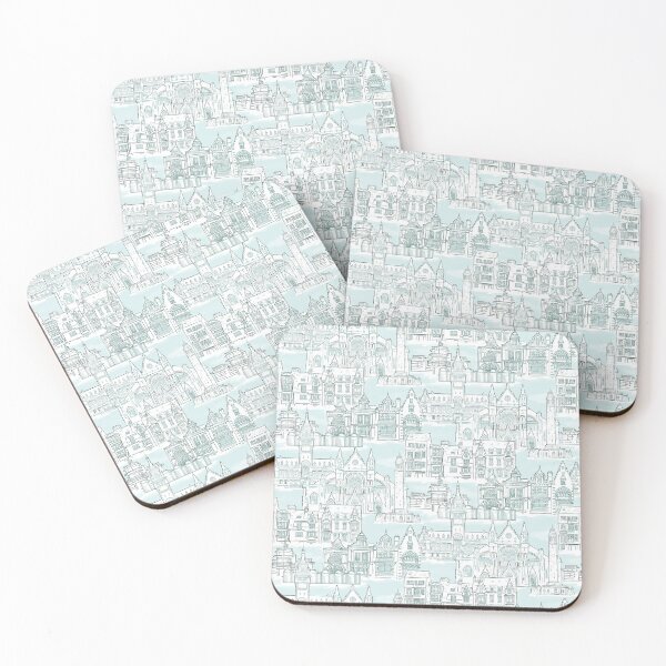 Item preview, Dunkirk Scenic in Seafoam and soft teal designed and sold by Sharilea.