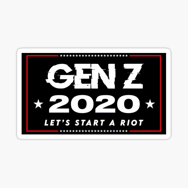 Vista previa del artículo con la obra «Gen Z 2020», diseñado y vendido por PantasticPanic.