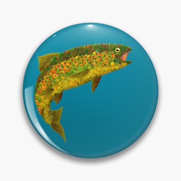 Item preview, Aspen Leaf Rainbow Trout 3 designed and sold by GobaFineArts.