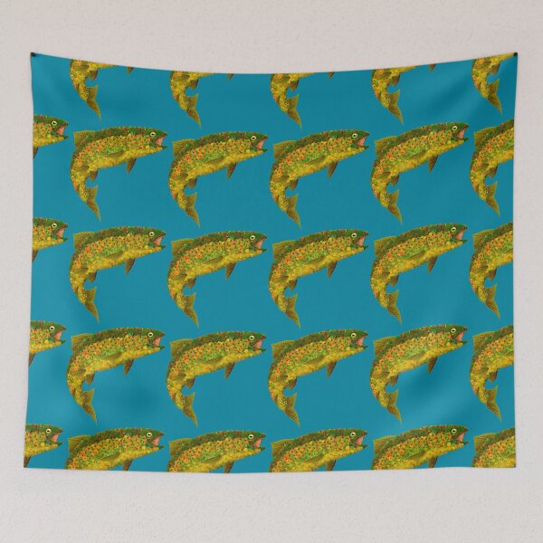 Item preview, Aspen Leaf Rainbow Trout 3 designed and sold by GobaFineArts.