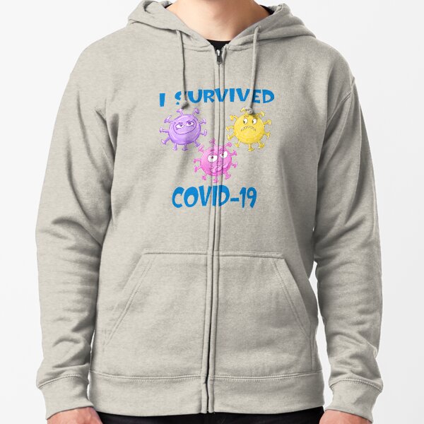 I Survived Covid-19 Zipped Hoodie