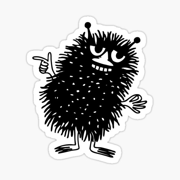 Stinky Moomin Tove Jansson Sticker