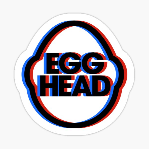 Egghead Logo Anaglyph Sticker