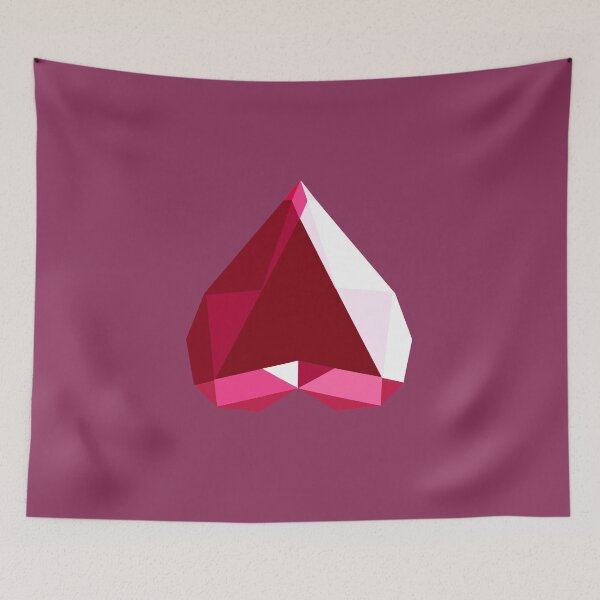 Item preview, Spinel Heart Gem designed and sold by UkiyoeP.