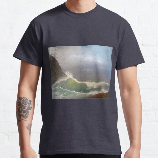 Stormy seas - oil painting design Classic T-Shirt