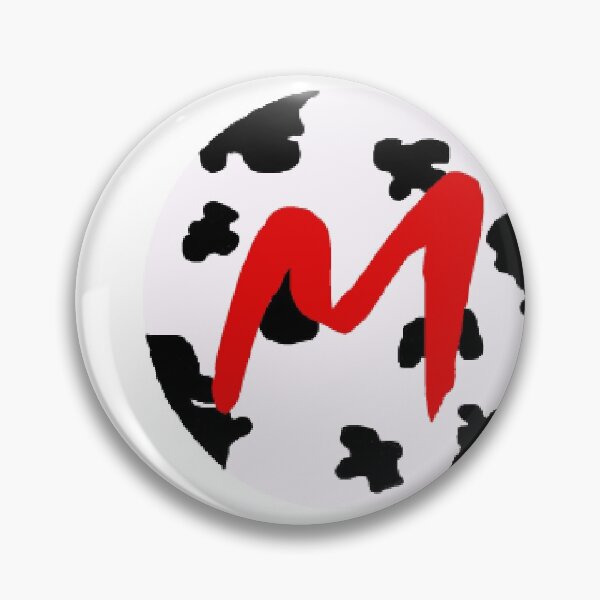 Item preview, red letter M insdie cow print circle designed and sold by shaynaaaa.
