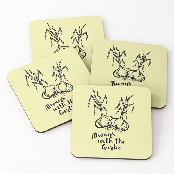 Item preview, Always with the Garlic | Garlic Bulbs Design designed and sold by Monochromatics by Corie Mae Dark.