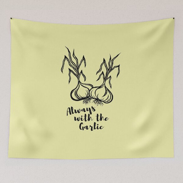 Item preview, Always with the Garlic | Garlic Bulbs Design designed and sold by Monochromatics by Corie Mae Dark.