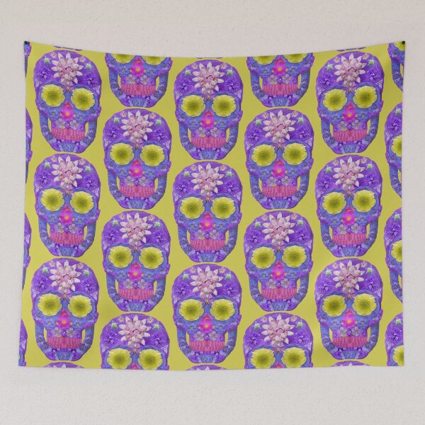 Item preview, Flower Skull 5 designed and sold by GobaFineArts.