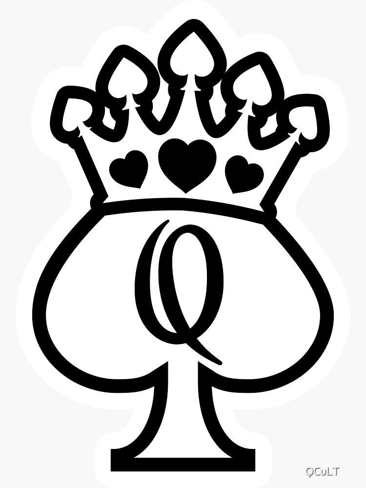 "Queen of Spades" Sticker for Sale by QCuLT Redbubble