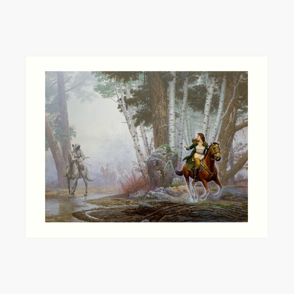 Green Rider Art Print