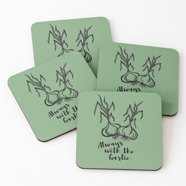 Item preview, Always with the Garlic | Garlic Bulbs Design designed and sold by Monochromatics by Corie Mae Dark.