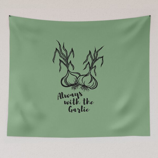 Item preview, Always with the Garlic | Garlic Bulbs Design designed and sold by Monochromatics by Corie Mae Dark.