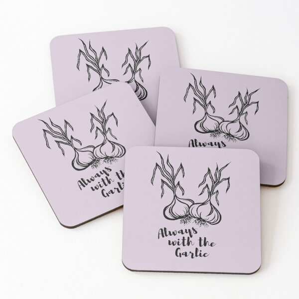 Item preview, Always with the Garlic | Garlic Bulbs Design designed and sold by Monochromatics by Corie Mae Dark.