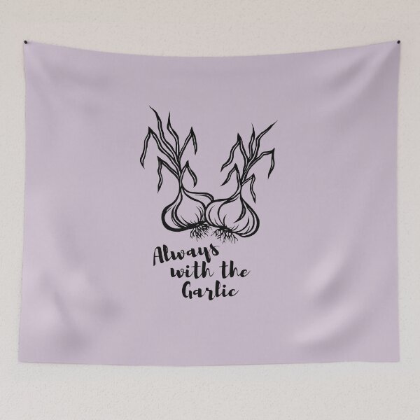 Item preview, Always with the Garlic | Garlic Bulbs Design designed and sold by Monochromatics by Corie Mae Dark.