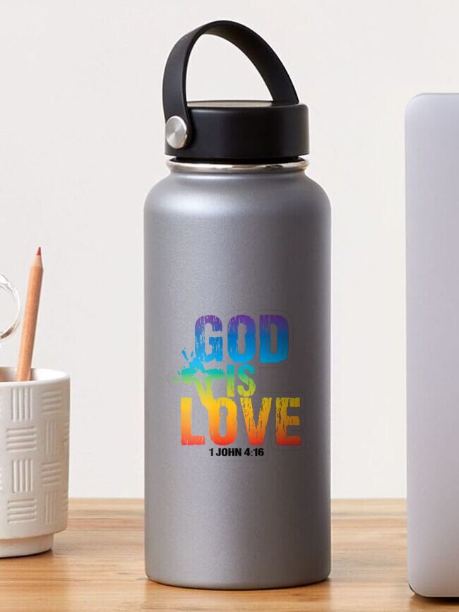 God is Love - 1 John 4:16 - Custom Inspirational Engraved Tumbler