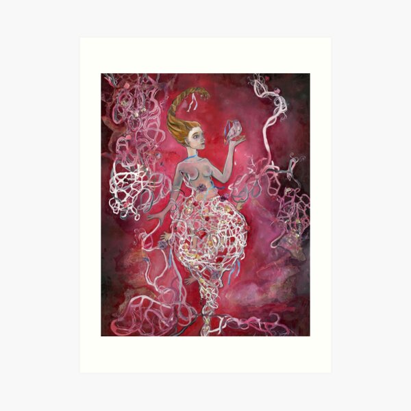 Whirlwind Girl Art Print