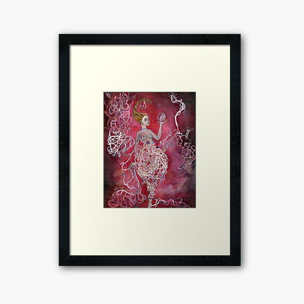 Whirlwind Girl Framed Art Print