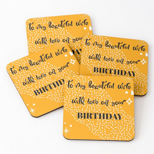 Item preview, birthday greeting to wife, birthday gift for wife, gifts for her  designed and sold by cathelkav.