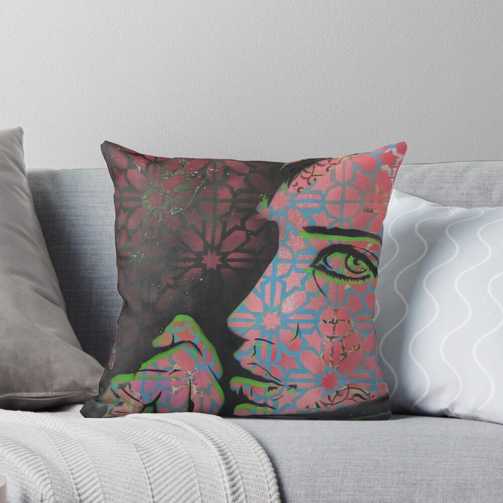 Item preview, Throw Pillow designed and sold by PaperMonster.