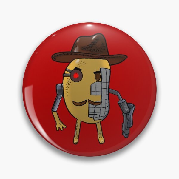 Mr Potato Pins And Buttons Redbubble - geolocation quill lake roblox radioactive egg