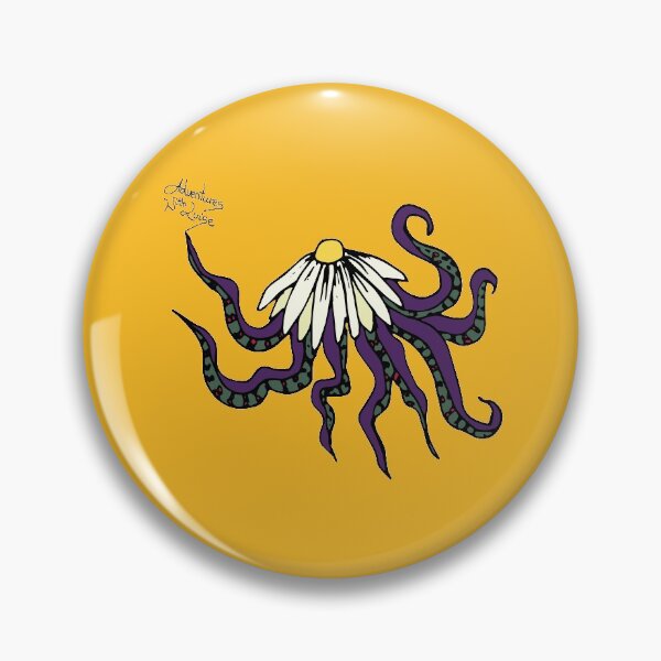 Item preview, A symbiosis of daisies and squid designed and sold by AdventuresLuise.
