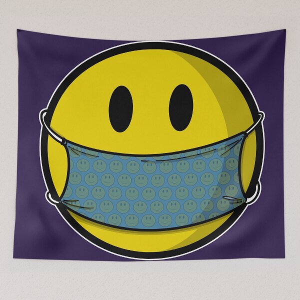 Item preview, Smiley face with mask designed and sold by F2GClothing.