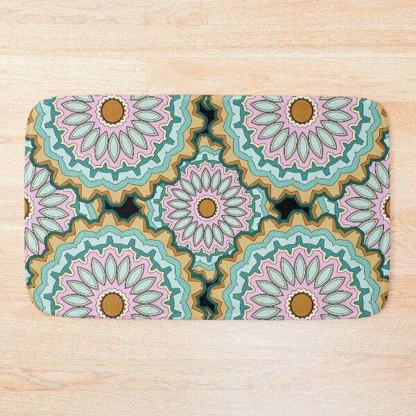 Item preview, vintage decorative Mandala art Sunflower historical indian repeated pattern designed and sold by vector-pro.