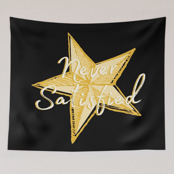 Item preview, Hamilton Quote // Never Satisfied designed and sold by KylieBeth Designs.