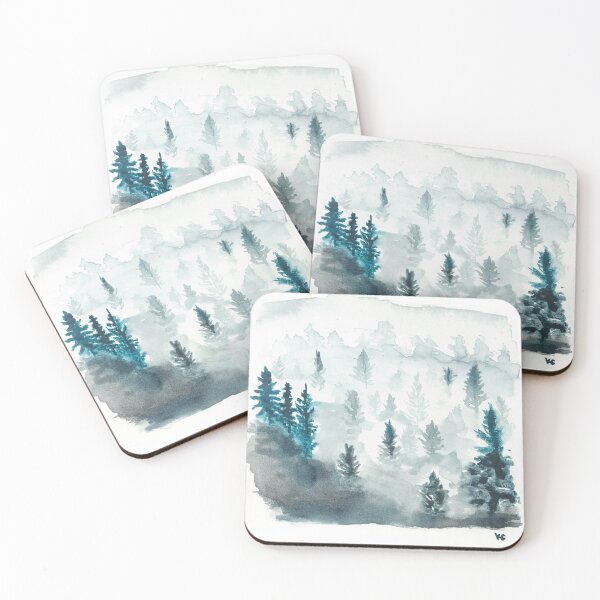 Item preview, Foggy forest designed and sold by TwoFullMoonsArt.
