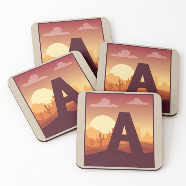 Item preview, Letter A - In The Desert designed and sold by pixelinga.