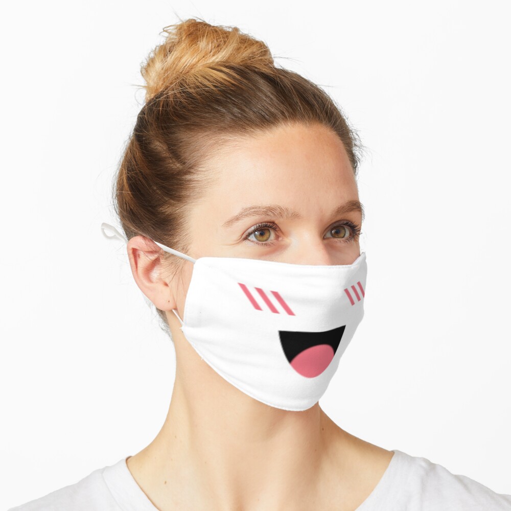 Super Happy Face Roblox Mask Mask By Ishinelexi Redbubble - uwu face mask roblox