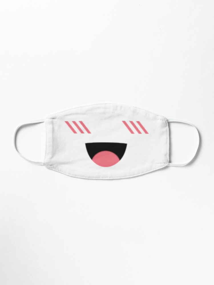 Super Happy Face Roblox Mask Mask By Ishinelexi Redbubble - pink cat ears roblox