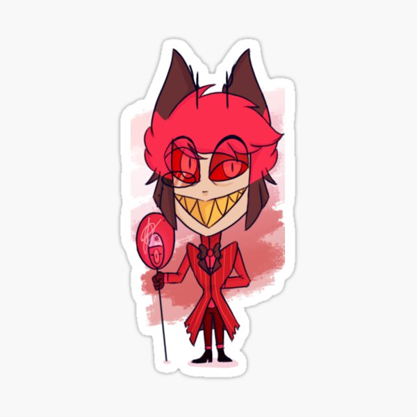 Chibi Alastor Hazbin Hotel Stickers | Redbubble