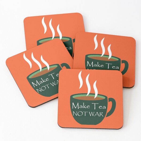 Item preview, make TEA not war designed and sold by Starstacks.