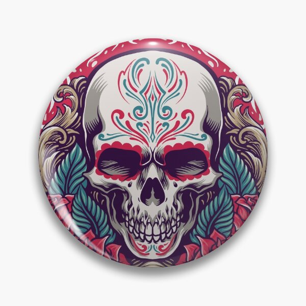 Item preview, Mexican Skull - Rosebush designed and sold by eDigi-Arts.