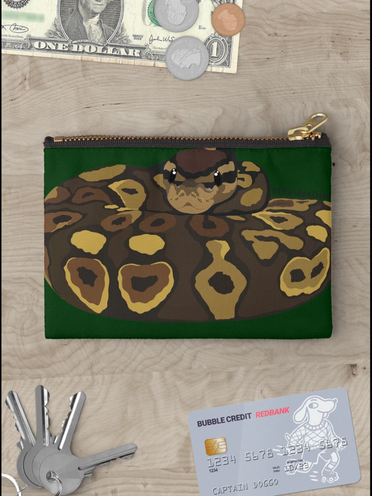 Thumbnail 3 of 4, Zipper Pouch, Royal Python(Python regius) designed and sold by Alawstrations.