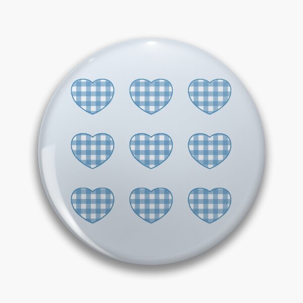 Item preview, Blue Gingham Hearts designed and sold by paralia.