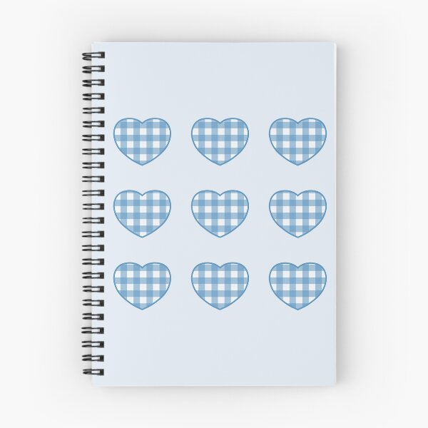 Item preview, Blue Gingham Hearts designed and sold by paralia.