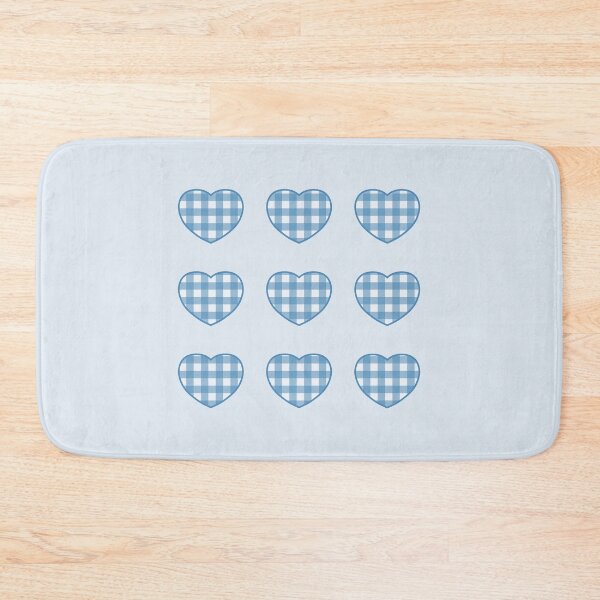 Item preview, Blue Gingham Hearts designed and sold by paralia.