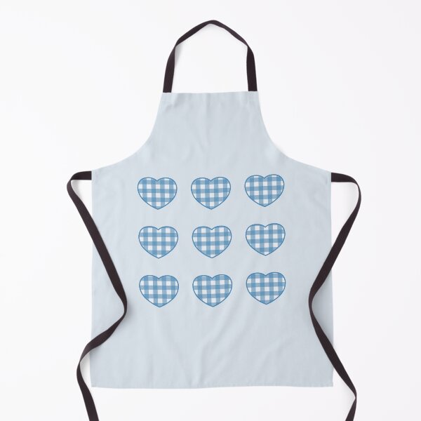 Item preview, Blue Gingham Hearts designed and sold by paralia.