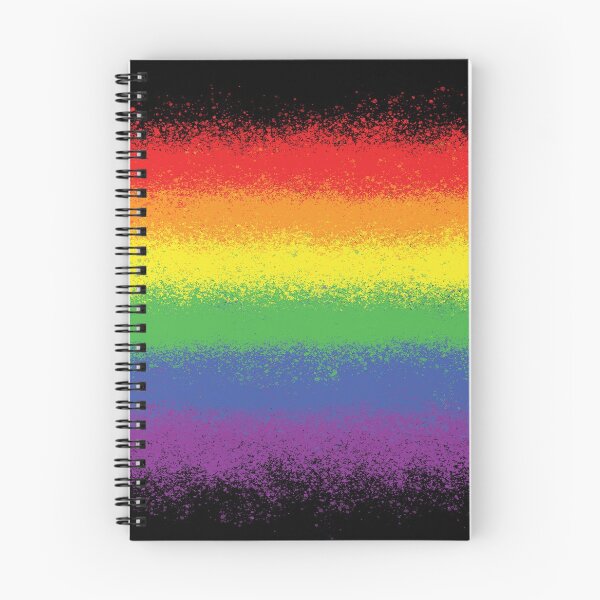 Item preview, Orgullo Rainbow Spray Paint Pattern designed and sold by LushCatDesign.