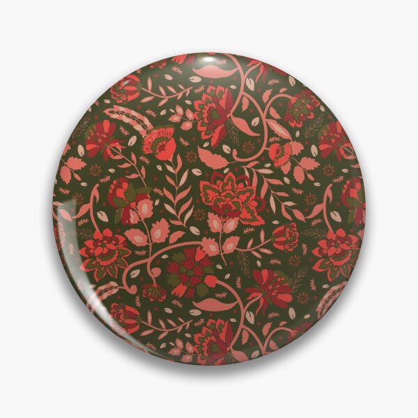 Aperçu de l'œuvre Chintz Vert Foncé créée et vendue par creativepine.