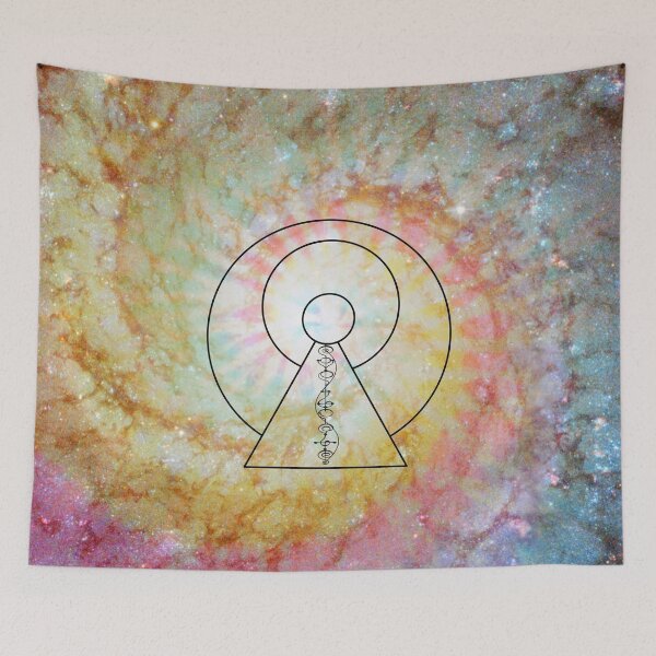 Aperçu de l'œuvre Arc-en-ciel Galaxy Tie Die IDIC créée et vendue par RadiantArray.
