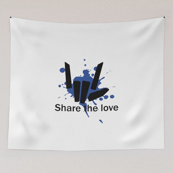 Item preview, Share the Love Blue Style designed and sold by tinypurpleland.