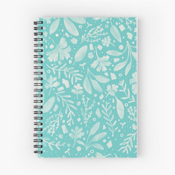 Item preview, Scarborough Faire Botanical Print - Ivory + Turquoise designed and sold by TheCurioTable.