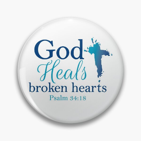 Item preview, God heals broken hearts - Psalm 34:18 designed and sold by davetdesigns.