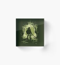 Link minimalistic design Acrylic Block